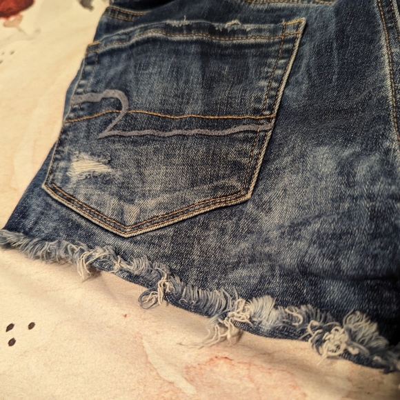 Hi-rise Shortie American Eagle Shorts Size 8 - Picture 4 of 12